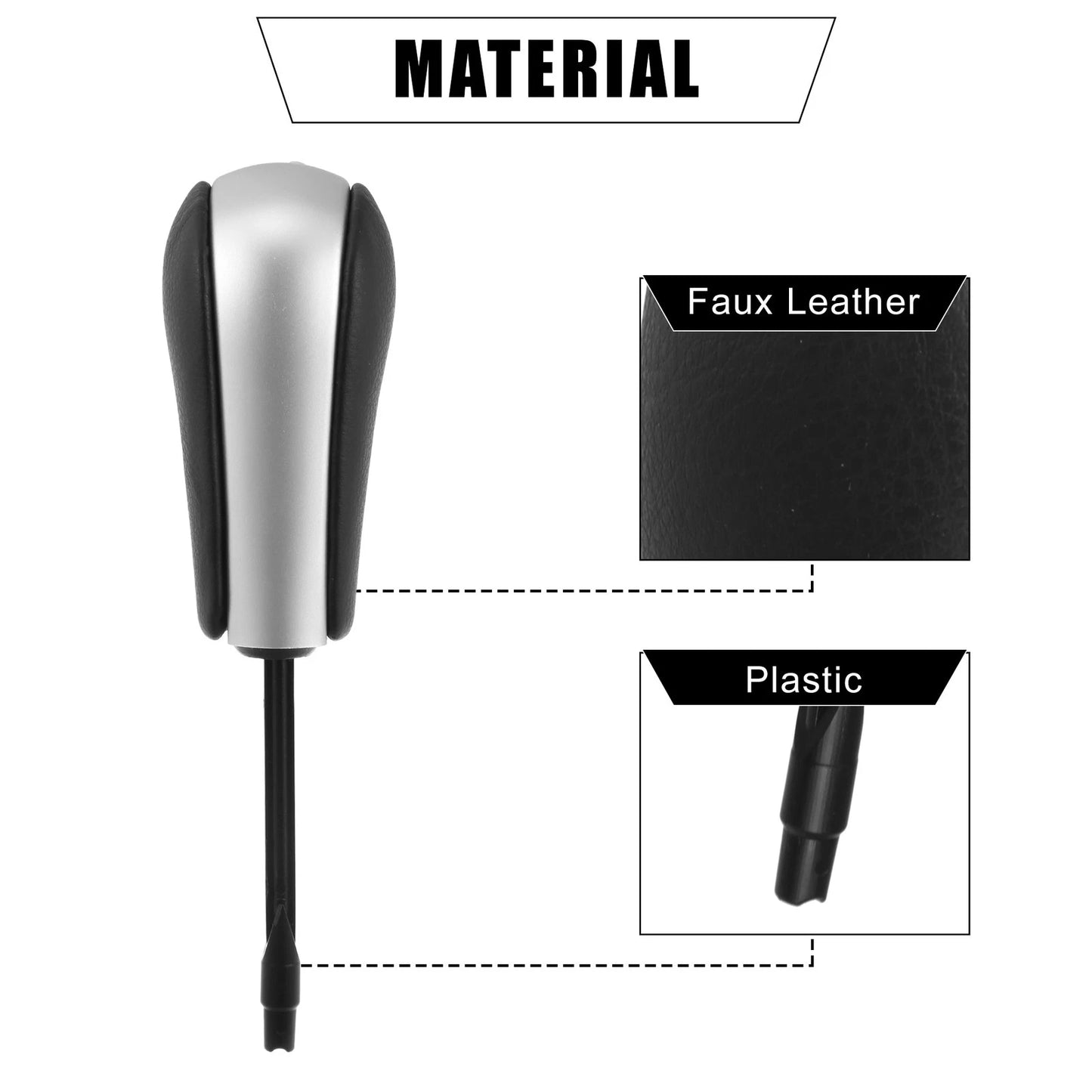 Faux Leather Gear Knob for BMW X5, 525i (2000-2006)