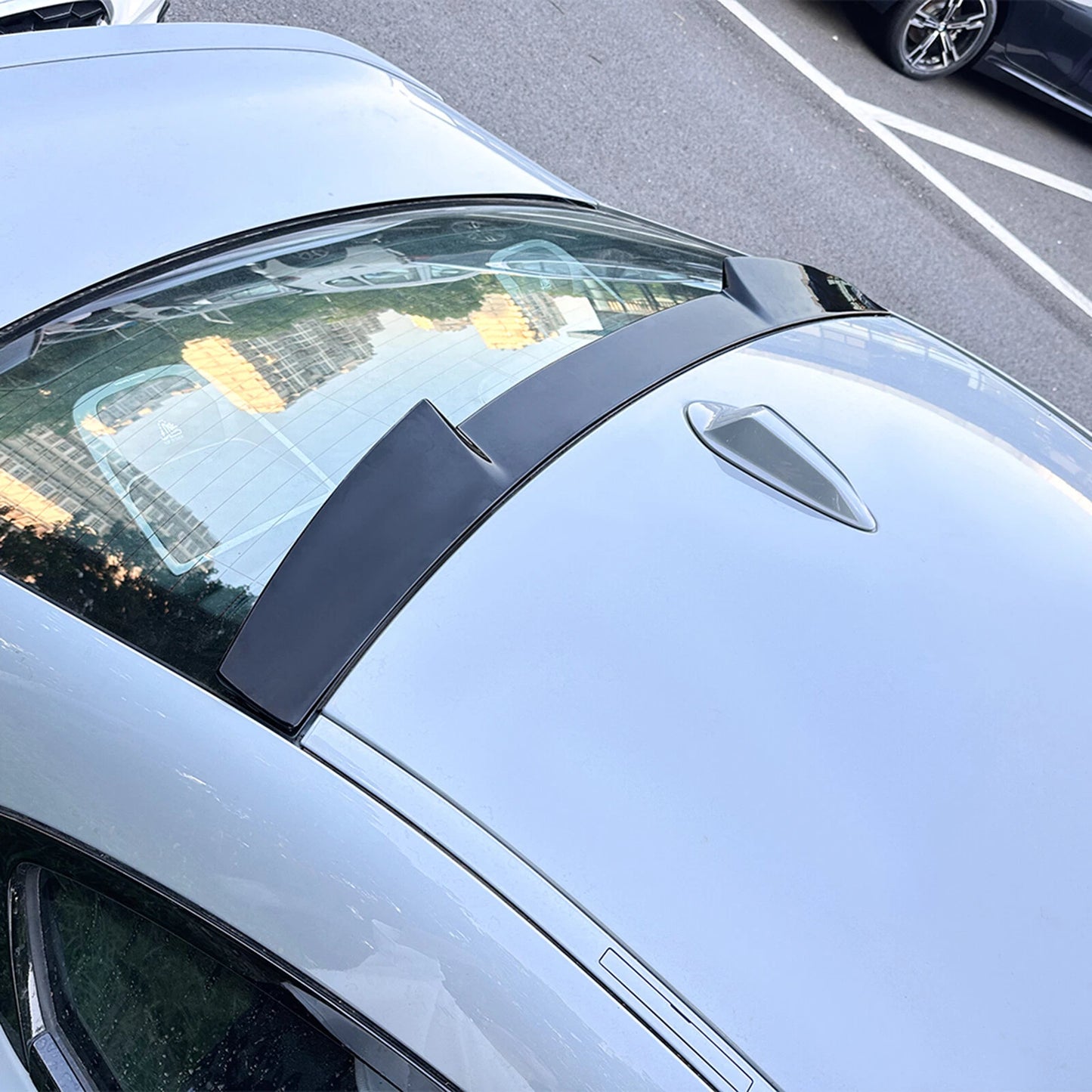 Rear Spoiler Lip for BMW 2 Series G42 G87 Coupe (2022-2024) Gloss Black