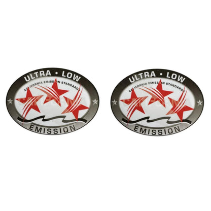 Ultra Low Emission Outboard Sticker for California DOT - Red 3.58"x2.4"