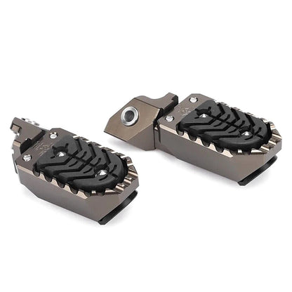 Wide Foot Pegs Pedals Rest Brown for BMW R1200GS R1250GS (2013-2023)