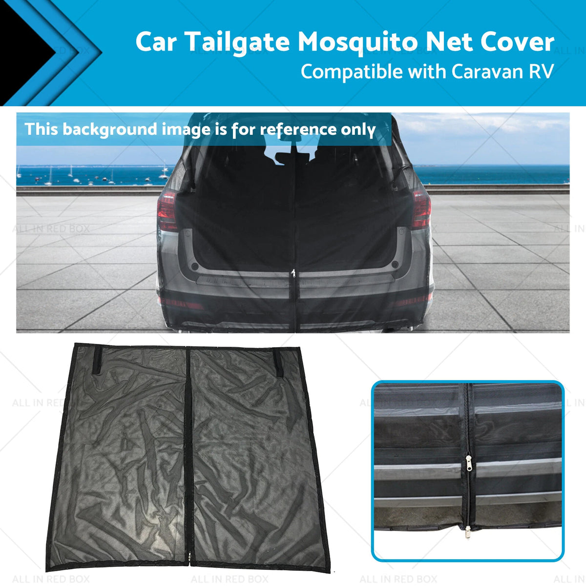 Car Tailgate Mosquito Net Cover for T4 T5 T6 Motorhome Caravan RV