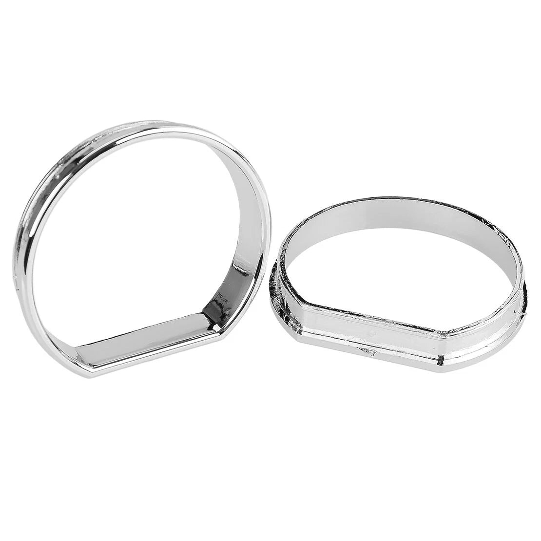 Silver Dashboard Instrument Gauge Panel Ring Cover for BMW 3 Series E46 (2000-2006)