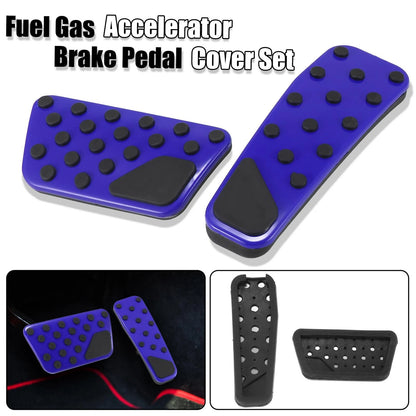 Pedal Cover Set Blue for Dodge Charger (2009 - 2019)