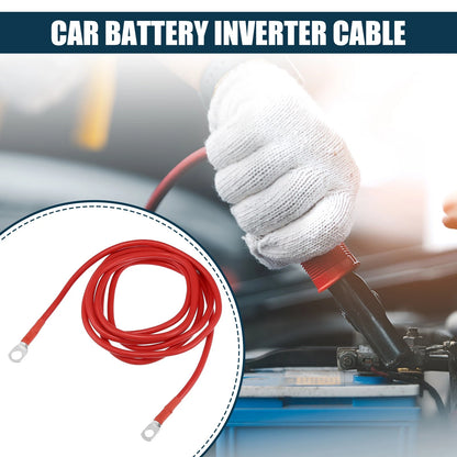 Battery Cable for Car Marine Inverter 5/16-3/8 8ft Copper Wire Red