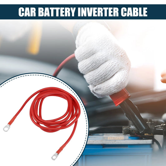 Battery Cable for Car Marine Inverter 5/16-3/8 8ft Copper Wire Red