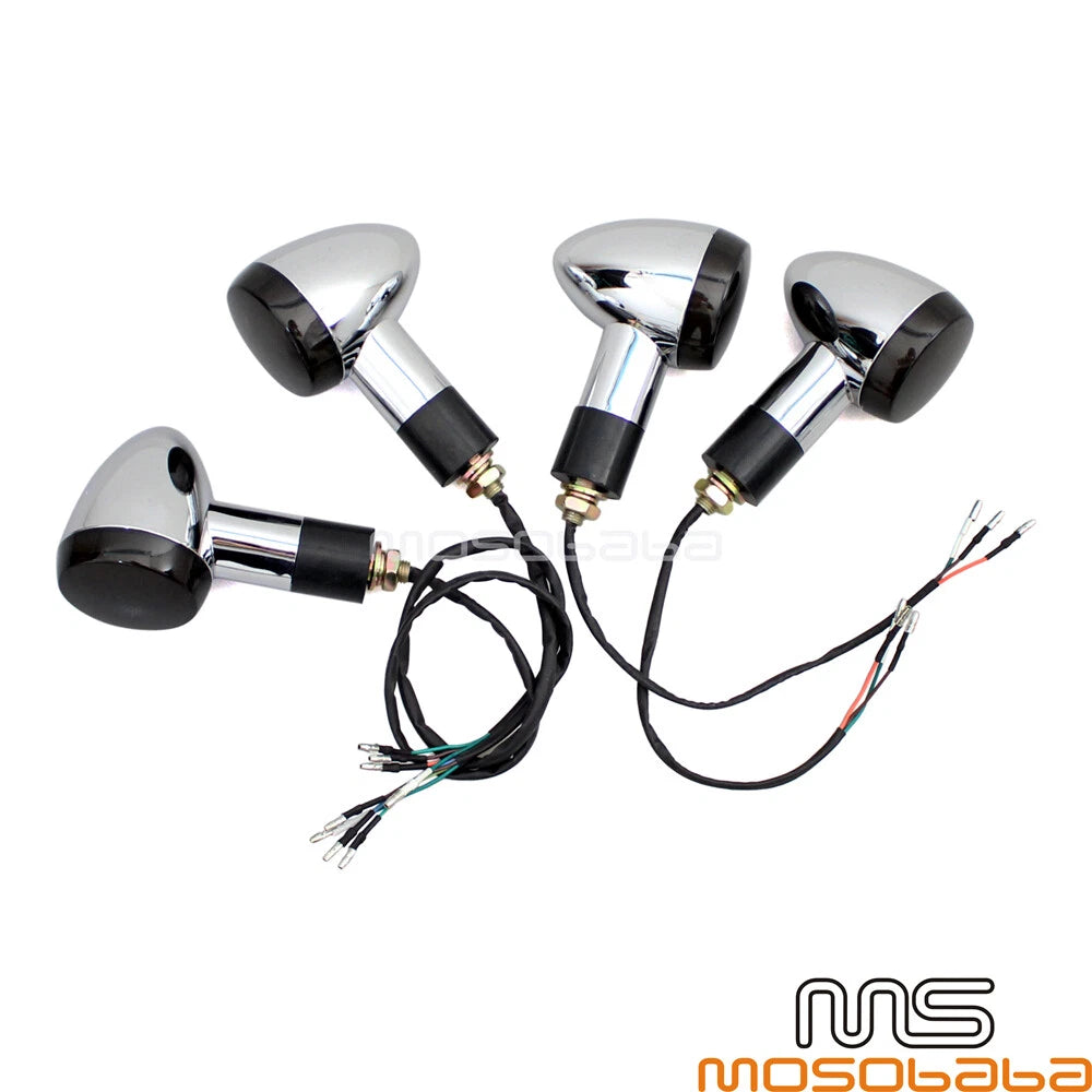 LED Bullet Turn Signal & Brake Tail Lights for Honda Shadow VT750 (2000-2007)