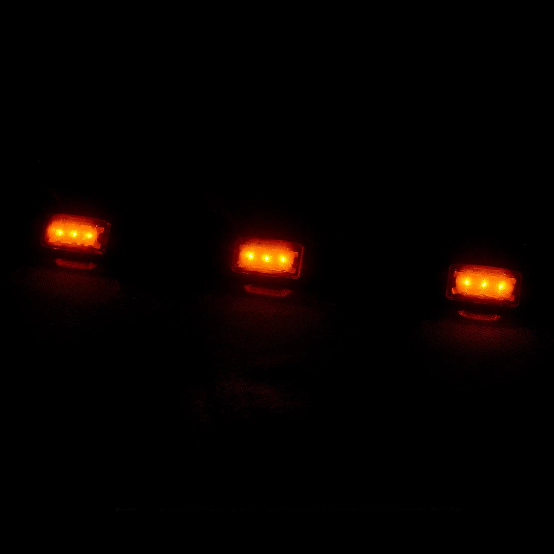 Stainless Amber LED Clearance Light Bar for Truck Boat Trailer (N/A)