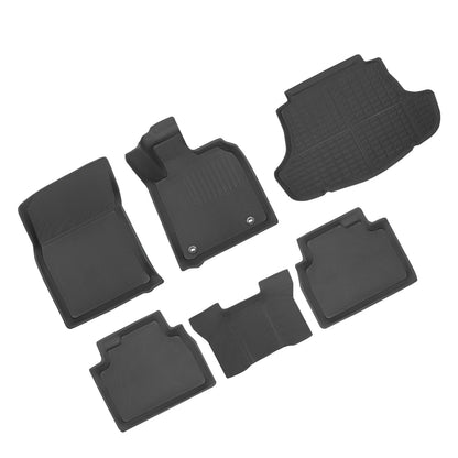 6Pcs Black Floor Mat Boot Liner for Toyota Camry (2017-2024)