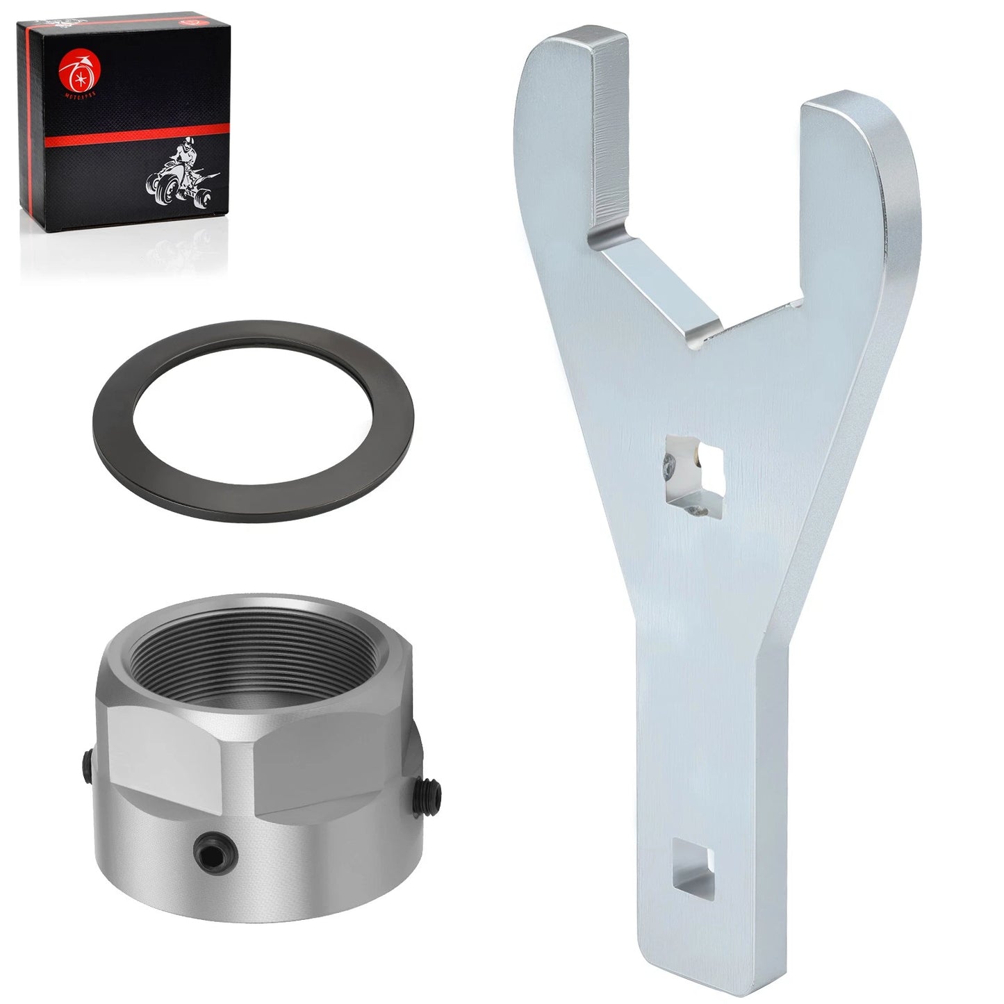 46mm Rear Axle Nut Wrench & Lock Nut for Yamaha YFZ450X & YFZ450R (2009–2024)