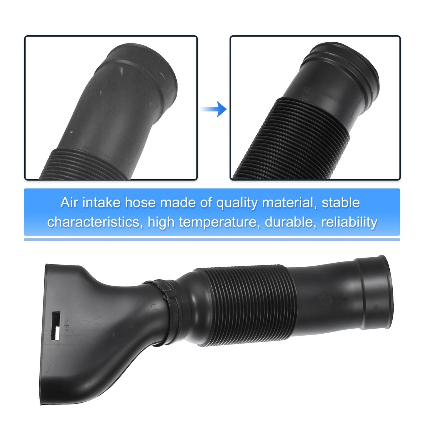 Car Air Intake Hose Tube for Mercedes-Benz C240 C320 (2001-2005) Black