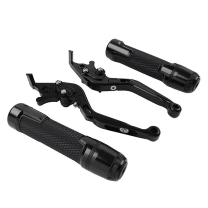 Black Extendable Brake Clutch Lever Grip Set for BMW S1000R S1000RR (2010-2023)