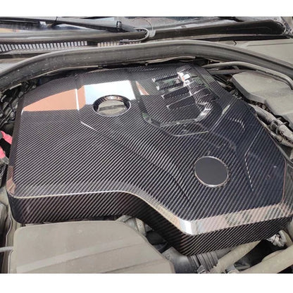 Real Carbon Fiber Front Hood Engine Cover Trim fit For BMW G30  G20 G28 3 5 6 7