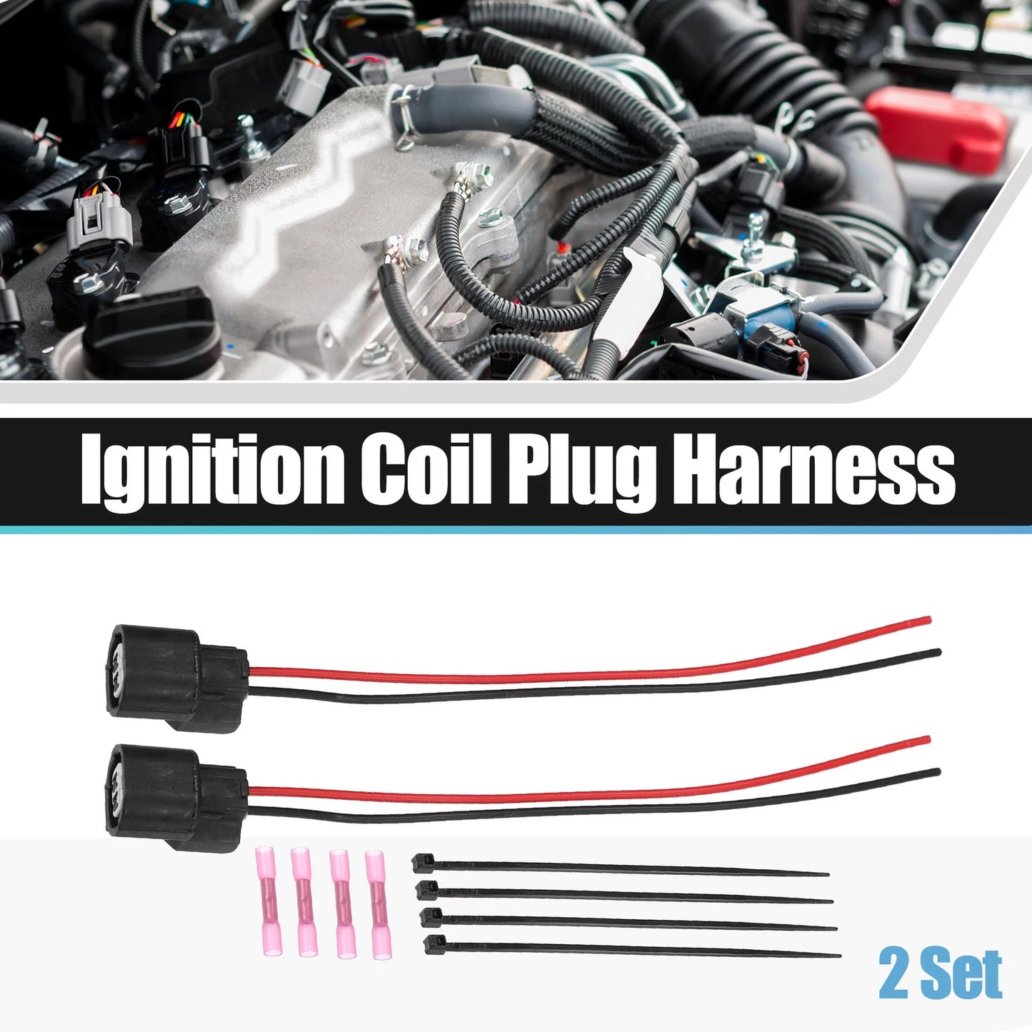 Fuel Injector Wire Pigtail Connector Repair Kit for Honda Pioneer 1000 (2016-2023)