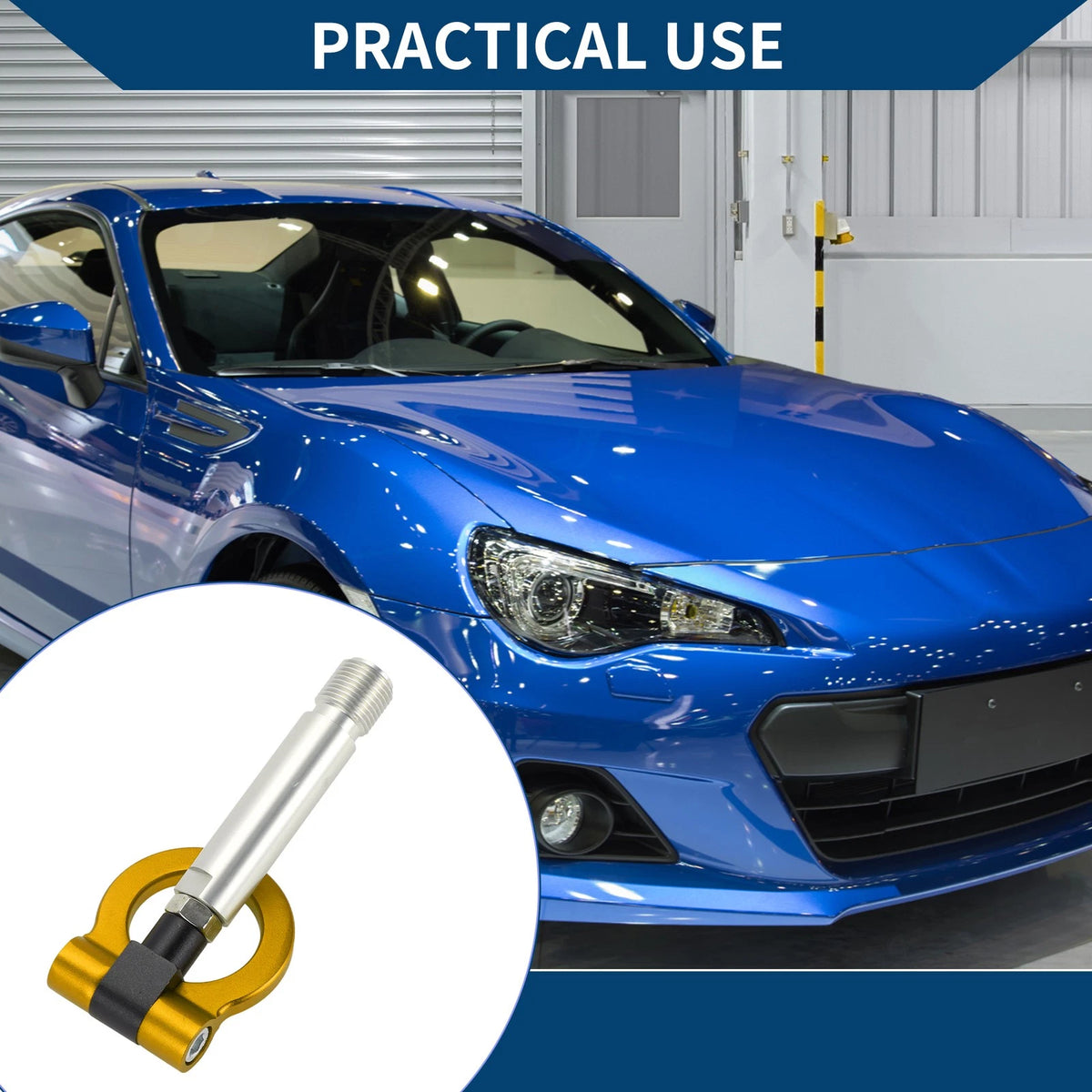 Tow Hook Ring for Toyota Yaris 23cm Metal (2020-2023)