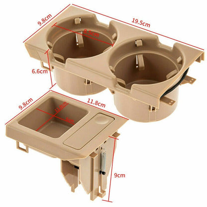 Center Console Cup Holder & Coin Storage Box for BMW 3 Series (1999-2006)