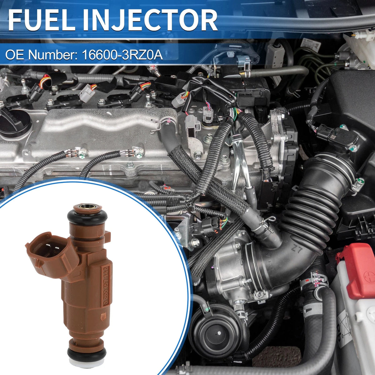 Fuel Injector for Nissan Sentra 2.0L (2014-2018) 1 Pc Brown