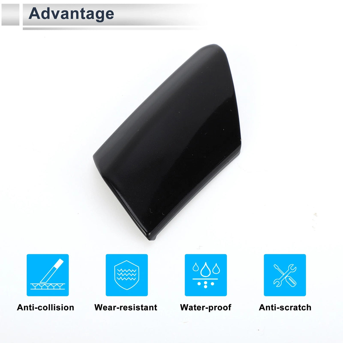 Front Left Door Knob Cover for BMW 7-Series G11 G12 Black (2017-2022)