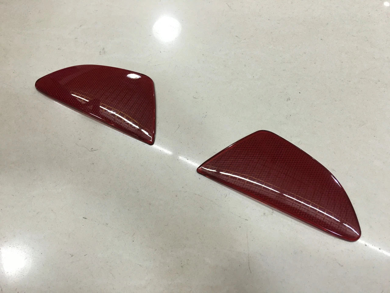 Rear Fog Light Reflection Board for Mazda 2 DEMIO 2015-2017 Red