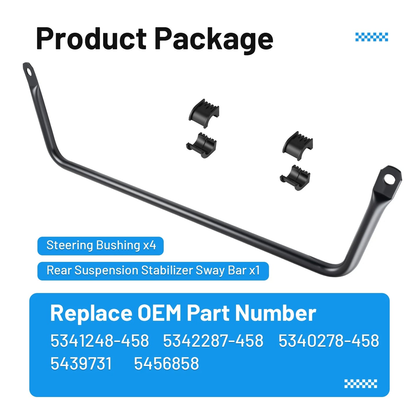 Rear Suspension Stabilizer Sway Bar for Polaris Ranger 1000 (2018-2024)