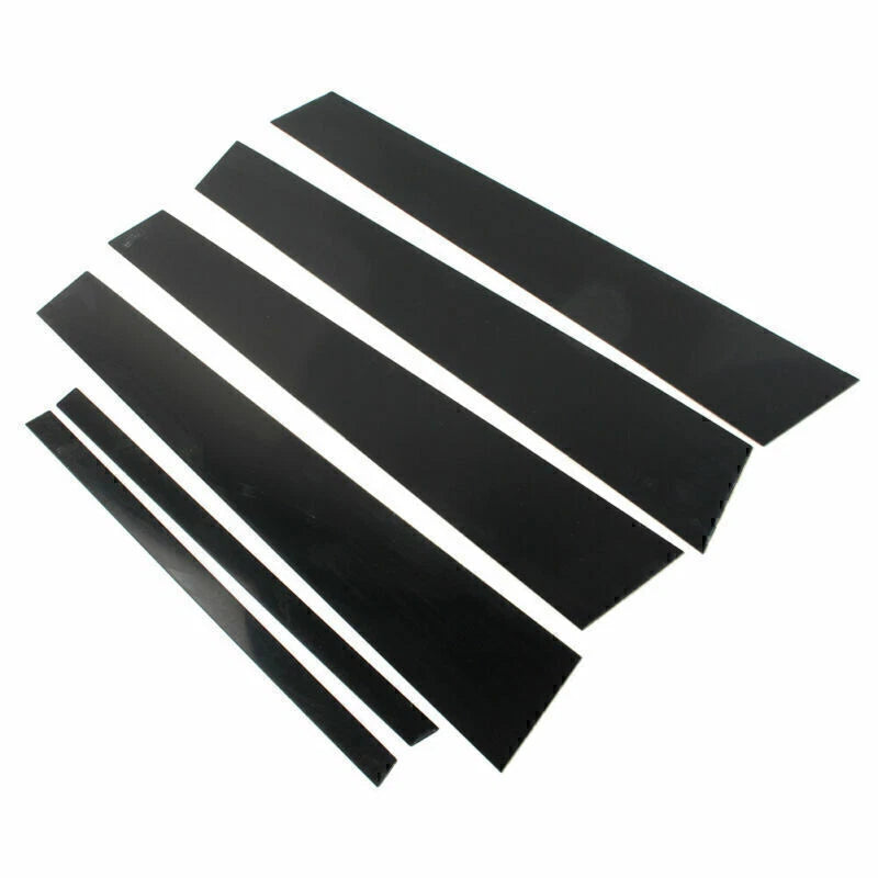 6 Pcs Car Door Trim Cover Kit Black Pillar Posts for Honda Accord (2008-2012)