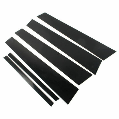 6 Pcs Car Door Trim Cover Kit Black Pillar Posts for Honda Accord (2008-2012)