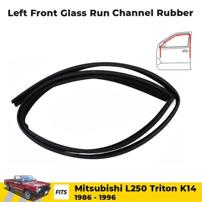 Glass Run Door Channel Rubber LH Fits Mitsubishi L200 Triton Pickup 1986-96 D06