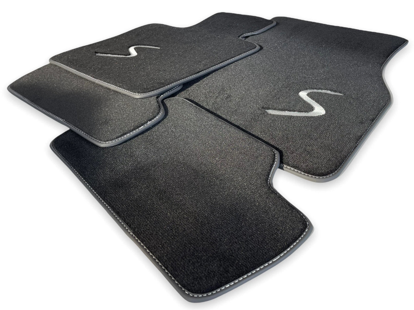 Floor Mats for MINI Cooper S One Countryman Black Tailored Carpets Set (2010-2023)