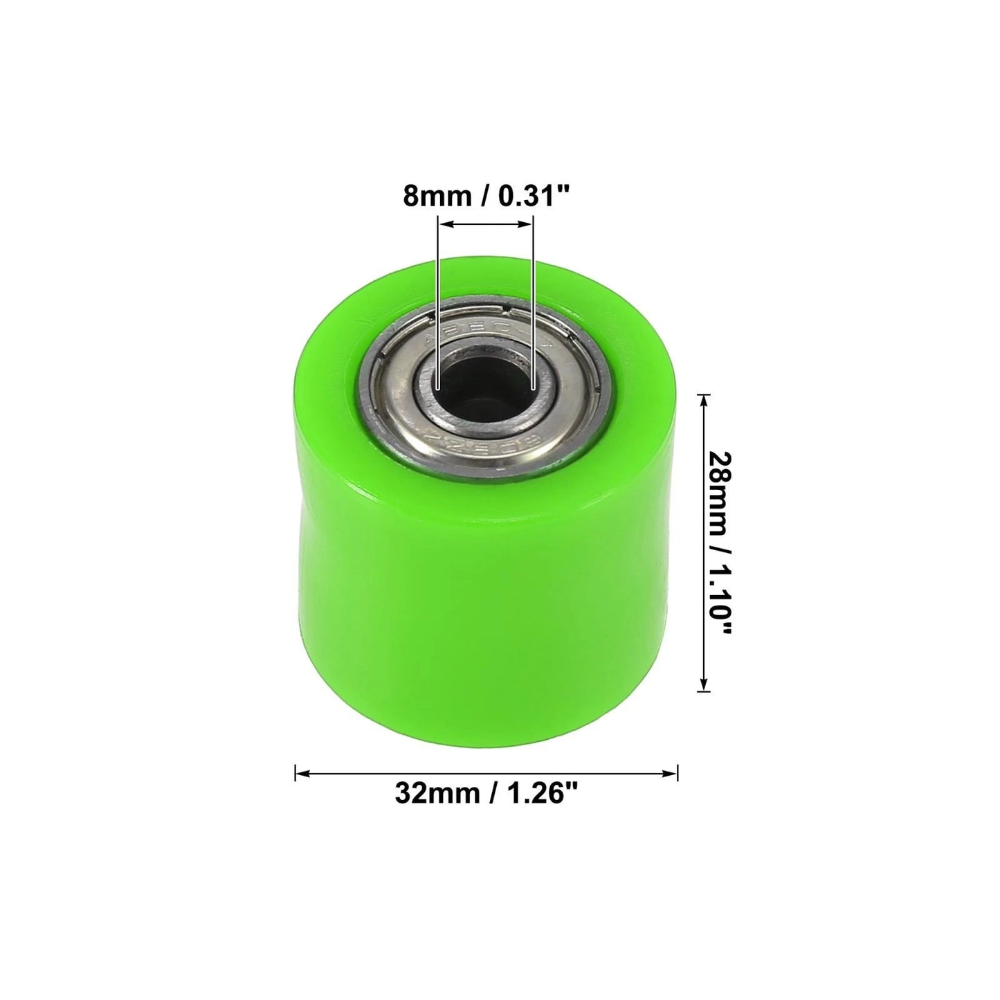 8mm Chain Pulley Roller Slider Wheel Guide for Motorcycle Street Bike ATVs