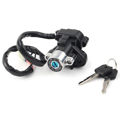 Ignition Switch Fuel Gas Cap Cover Seat Lock Key for Suzuki GS500 (2001-2012)