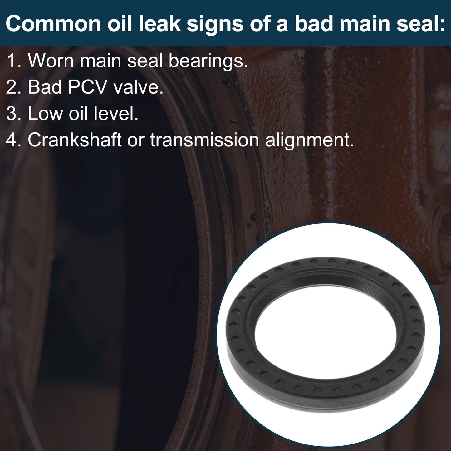 Front Crankshaft Oil Seal for Ford F-250 (1996-2007)
