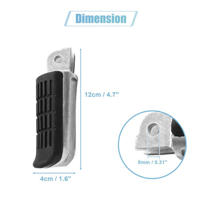 2 x 8mm Aluminum Footrest Footpeg Black for Honda