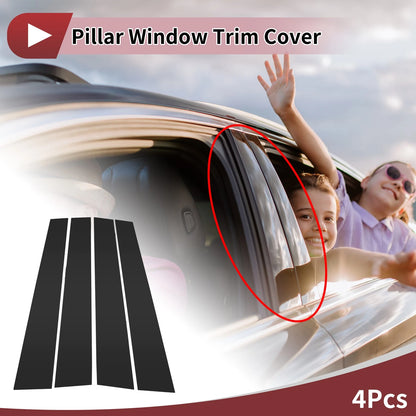 Black Door Pillar Window Trim for Toyota Tundra (2000-2006)