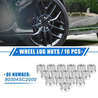 16 Pcs M12x1.5 Wheel Lug Nuts for Honda Accord Civic Insight CRX (2000-2005)