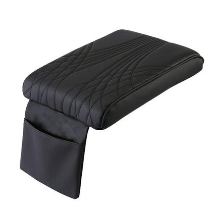 Black Car Center Console Armrest Foam Cushion Cover Mat Protector Trim