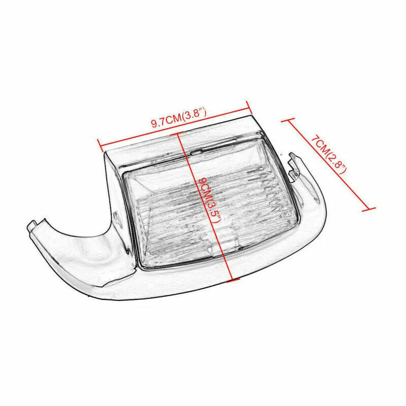 Front Fender Tail Light Socket for Harley Road King FLHR (2004-2023)
