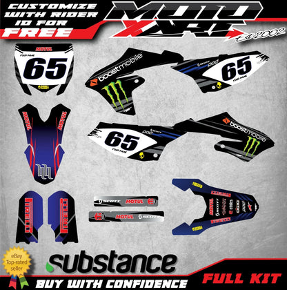 Custom Graphic Kit RAVAGE STYLE for Yamaha YZ 65