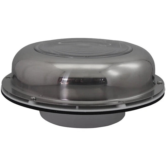 Solar Vent Stainless Steel Rechargeable Battery Easy Install Vent/Fan