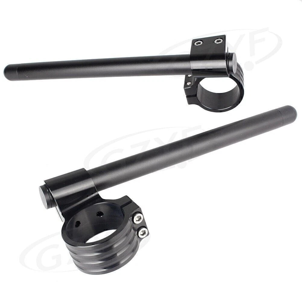 31mm Clip On Handle Bar Fork Tubes for Motorcycle - Universal Black