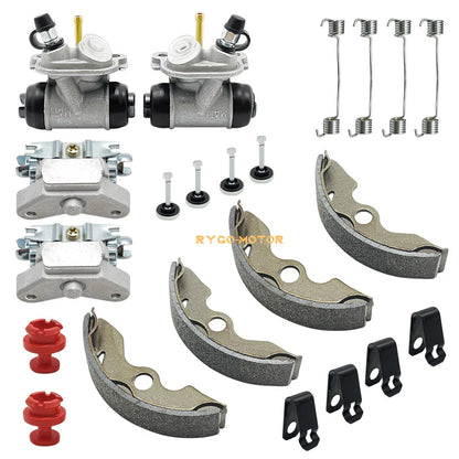 Front Brake Wheel Cylinder Shoes Adjusters Kit for Honda FourTrax 300 2x4 TRX300