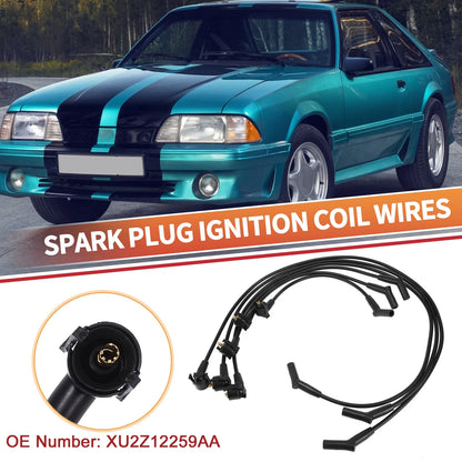 6 x Spark Plug Wire Ignition Coil Cables for Ford Mustang (2005-2014)