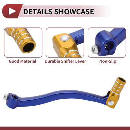 Folding Gear Shifter Lever Blue Gold Tone for Kayo T6 (2020–2023)
