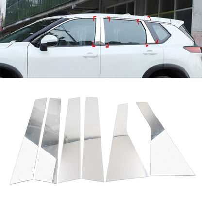 Pillar Post Set Door Window Trim Covers for Nissan X-Trail Rogue (2021-2023)
