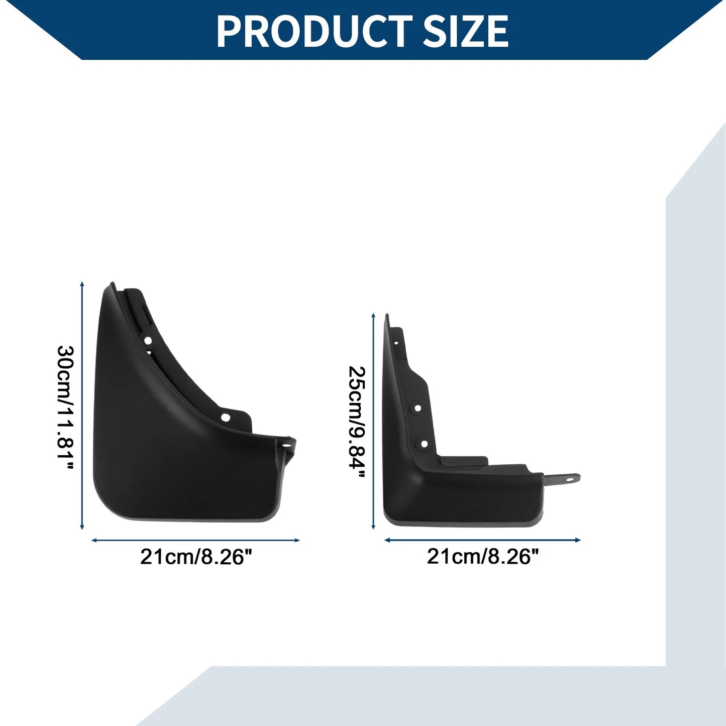 Mud Flaps Splash Guards Set for Mercedes-Benz GLA (2020-2023)