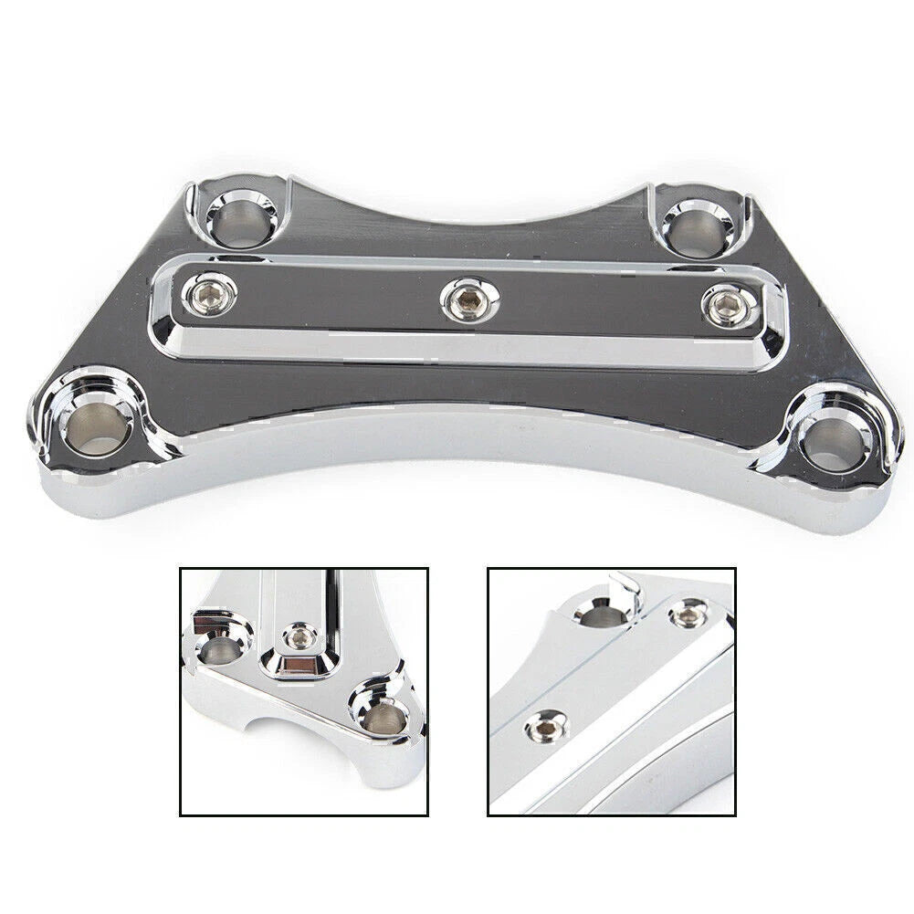 CNC Top Handlebar Riser Clamp for Harley Touring Street Road King Glide (2009-2023)
