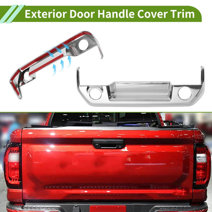 Door Handle Cover Trim Tailgate ABS for Chevy Colorado (2023 - 2025)