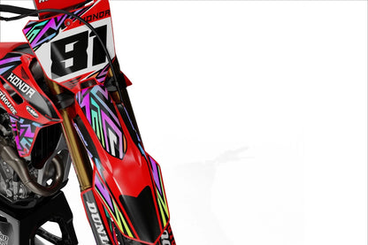 Clover Style Custom Graphics Kit for Honda CRF 125 (2013-2018) Decals