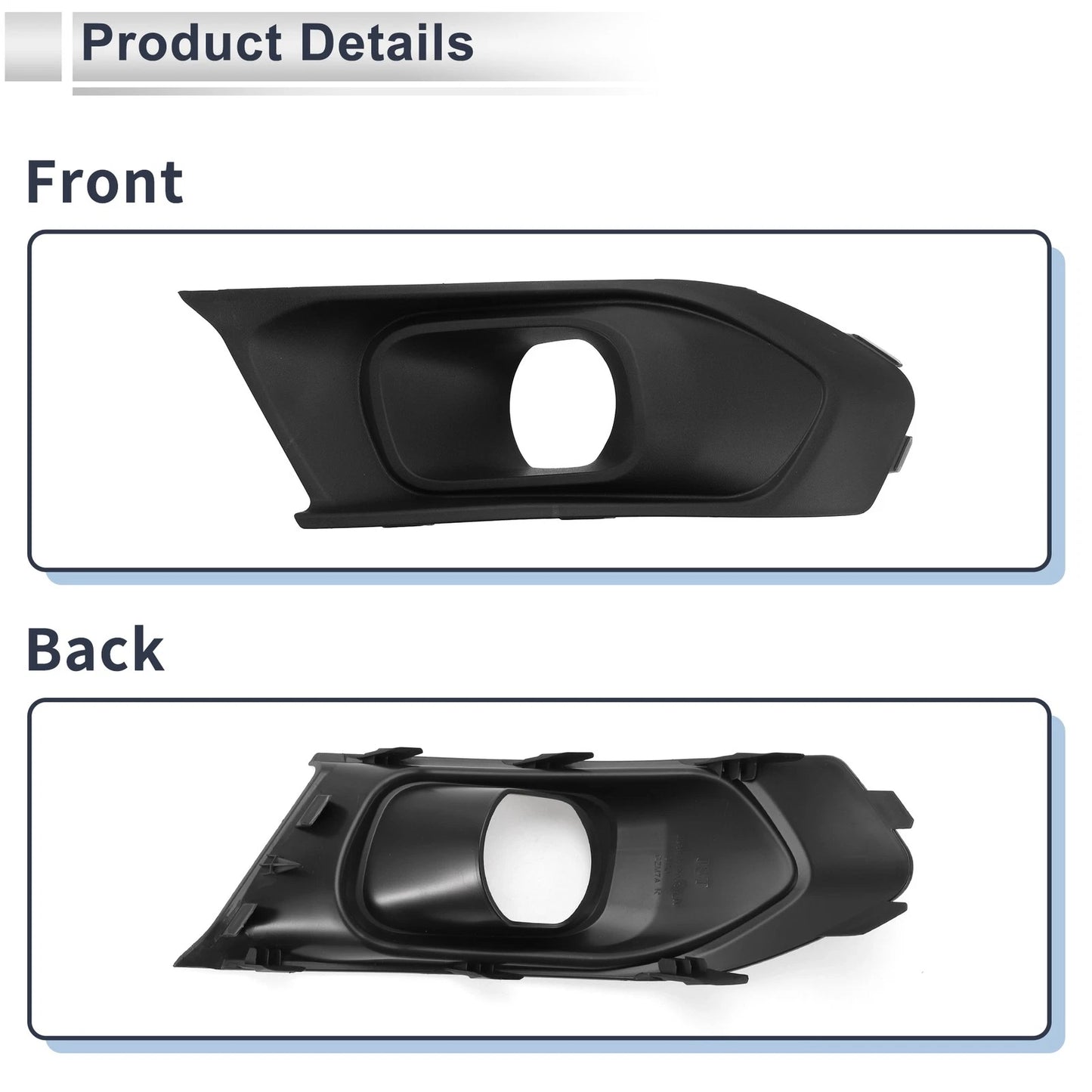 Front Right Fog Light Grill for Ford Escort (2019)