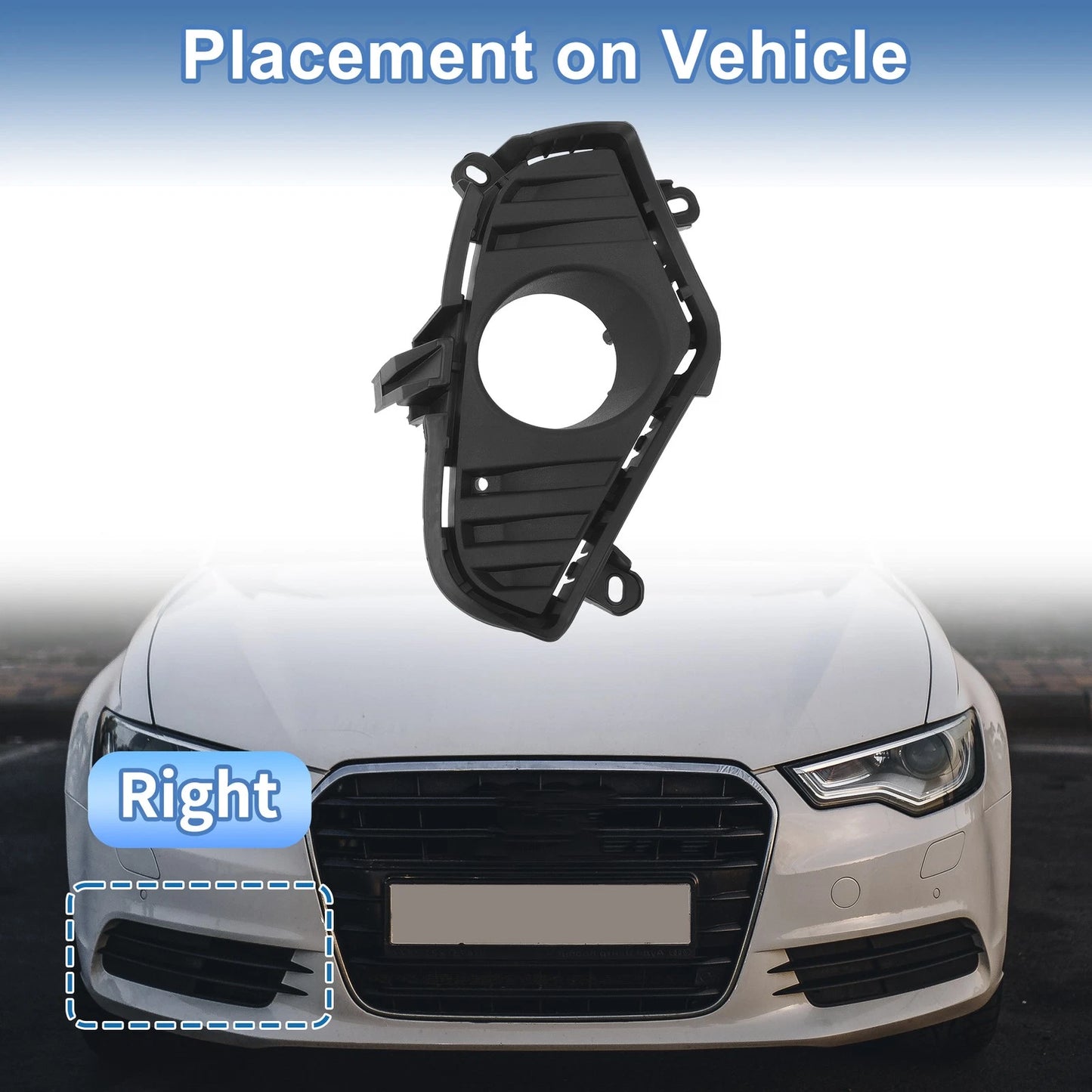 1 Pc Front Right Fog Light Grill for Toyota RAV4 (2019–2023)
