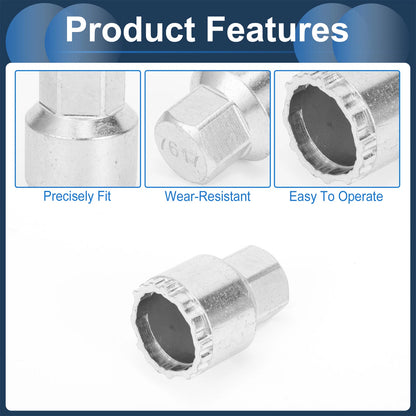 Anti-theft Wheel Lock Lug Nut Removal Key Socket for Volvo