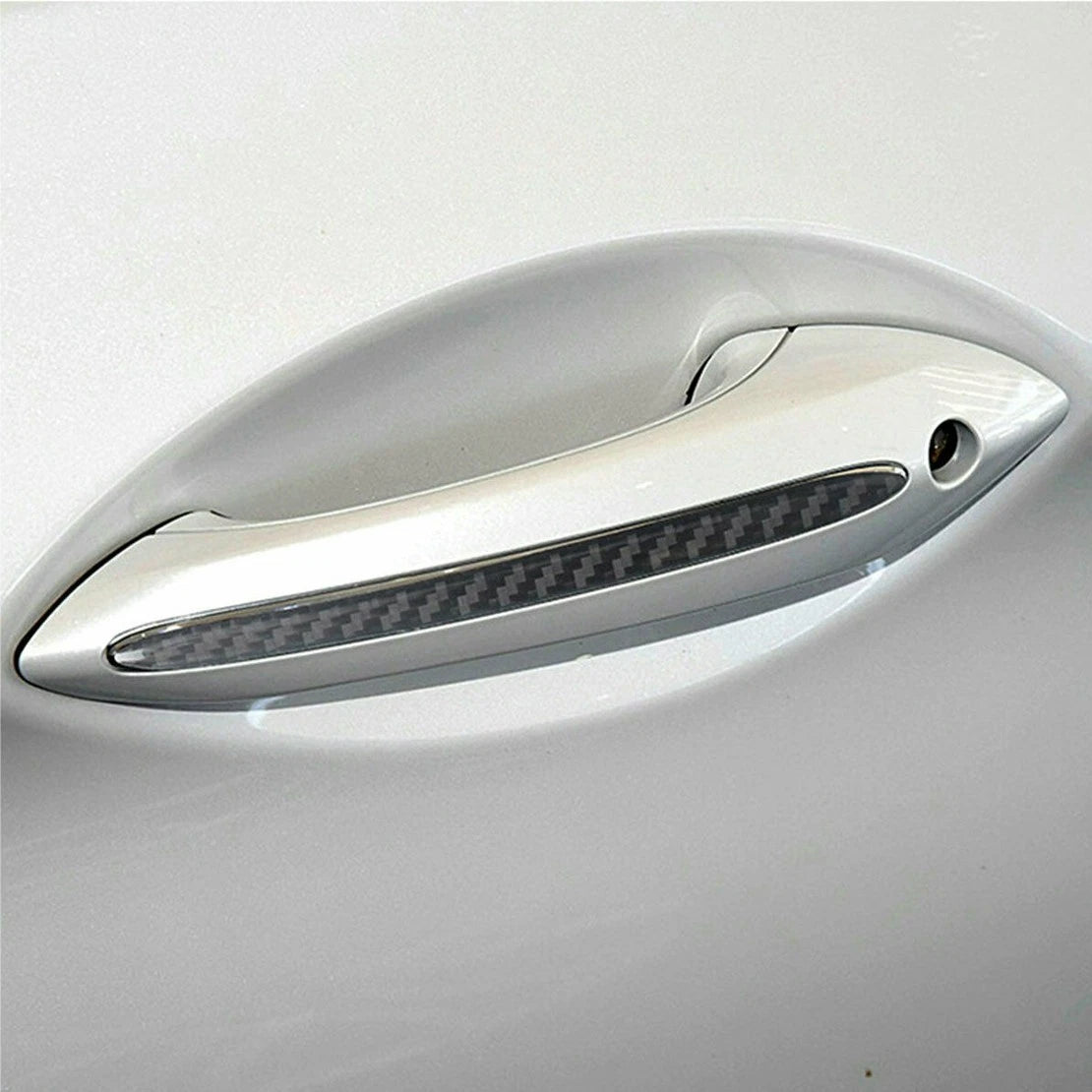 4pcs Carbon Fiber Door Handle Trims for BMW 5 Series F10 F11 F18 (2011-2017)
